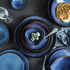Plates Blue for Restaurant