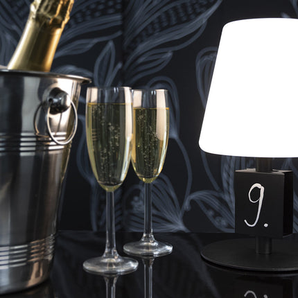 Securit® MICHELLE Table Lamp - Black (Pack of 8) - Custom Wood Designs