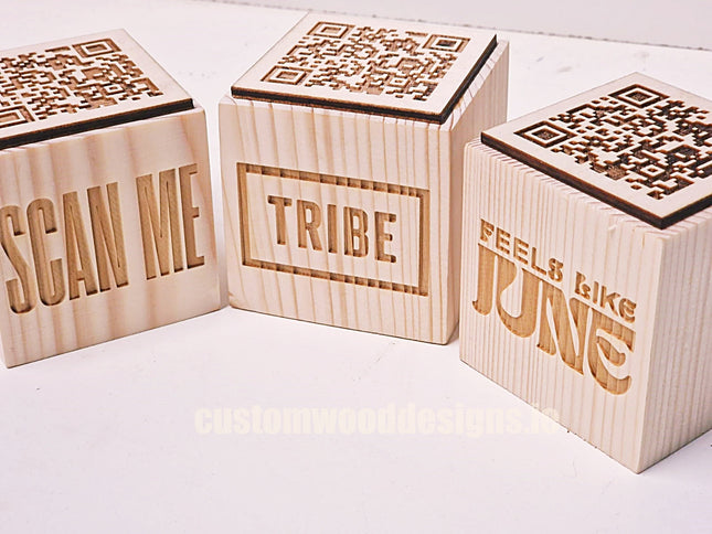 QR Code Block Natural 5 sides Branded 10-1000 Custom Wood Designs CU59CC_1_0f125a39-35b9-4b56-a81b-60c5d5fa9e11