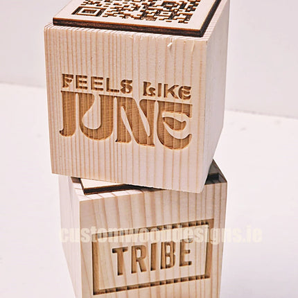 QR Code Block Natural 5 sides Branded 10-1000 Custom Wood Designs CUBA37_1_63ba84eb-4d11-4acd-a9dc-459f87e8d87d