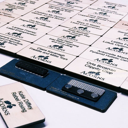 Blonde Birch Name Badges MOQ 10pcs Bespoke Made Custom Wood Designs __label: Multibuy CUSTOM_1_c205e47d-3a56-4be1-9969-b2b09b5499d8