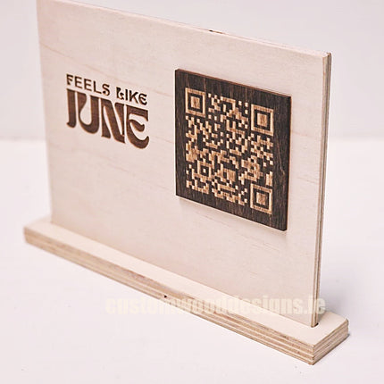 QR Display Stands A5 (Natural) 10-1000 Custom Wood Designs CUSTOM_2_543ece80-d0e6-4173-bafd-16b1d4b1cc39