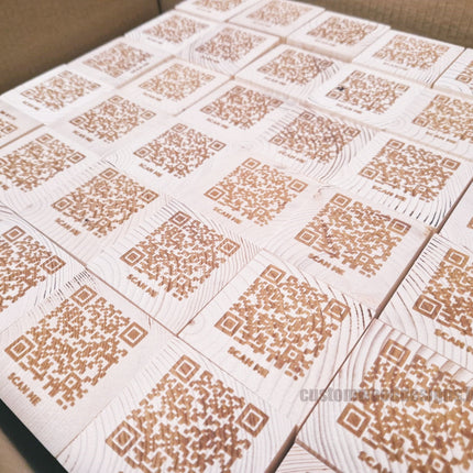 QR Code Block Natural 3 sides Branded 10-1000 Custom Wood Designs CUSTOM_3_a86e71b6-1e68-430b-9e9f-87b3c3742036