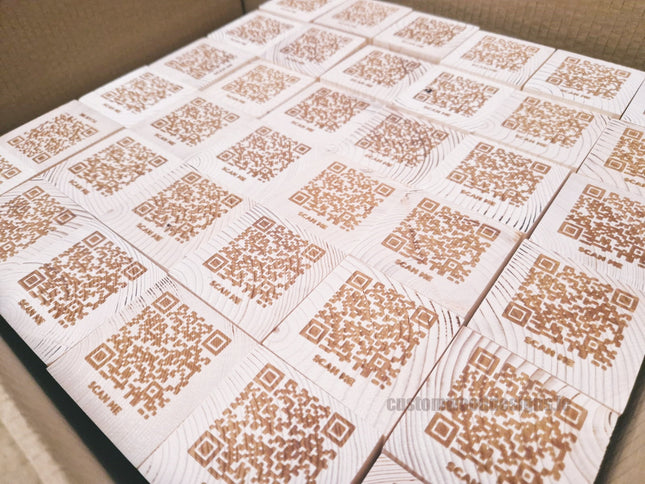 QR Code Block Natural 3 sides Branded 10-1000 Custom Wood Designs CUSTOM_3_a86e71b6-1e68-430b-9e9f-87b3c3742036