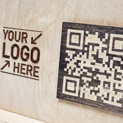 QR Display Stands A5 Big Block Natural 10-1000 Custom Wood Designs CUSTOM_4_0605b116-ec3e-45f1-9d37-33158e92cc08