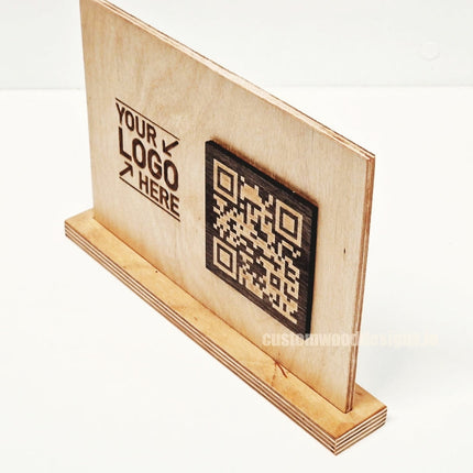 QR Display Stands A5 (Natural) 10-1000 Custom Wood Designs CUSTOM_4_ce7883ce-f80a-4676-a917-8a2ba25a22cd