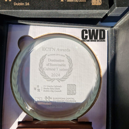 Round award plaque pack of 10 - Custom Wood Designs