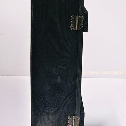 Rustic Bottle Box - Black Single x 25 Bottle box Custom Wood Designs __label: Multibuy Bottle Box CustomWoodDesignsIreland40ff52b3-c67b-4f84-87c4-7e9b881395ea_4b4e29a1-e75a-46ed-83b0-b37305b14600