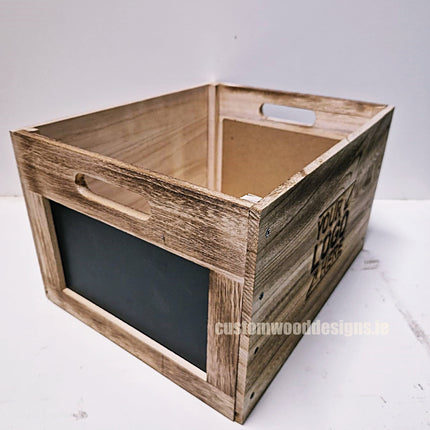 Wooden crate with chalkboard pack of 10 Securit __label: Multibuy CustomWoodDesignsIrelandBrandedwoodecratesFruitcratesIrelanddisplaycratesirelandcustomisedcrateswoodencratesChalkboardcrates_21_a2293825-35e2-47a1-b29c-891bd1dc607d