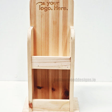 Natural Pine Mini Two-Tier Countertop Display - Custom Wood Designs
