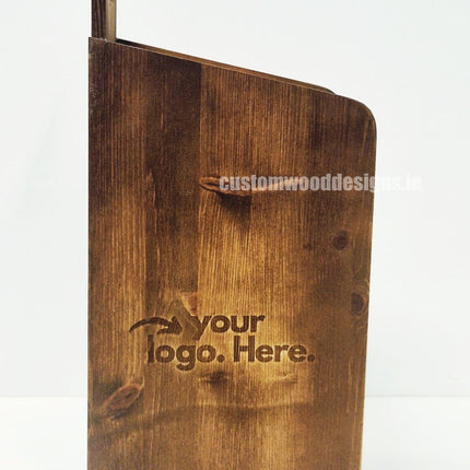 Dark Pine Three-Shelf Compact Countertop Display - Custom Wood Designs