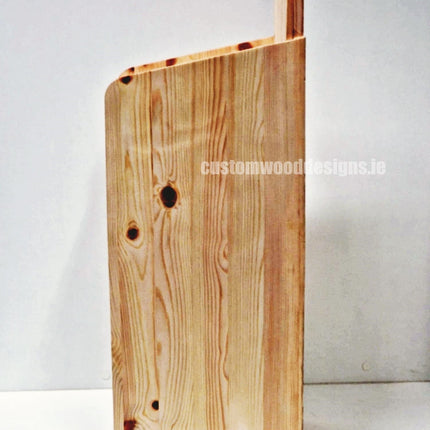 Natural Pine Four-Shelf Compact Countertop Display - Custom Wood Designs