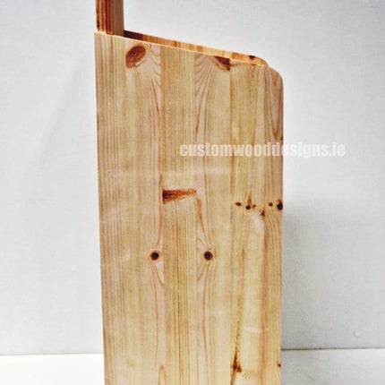 Natural Pine Four-Shelf Compact Countertop Display - Custom Wood Designs