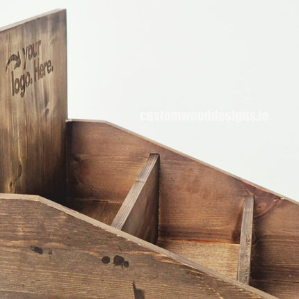 Dark Pine Low Tiered Countertop Display - Custom Wood Designs