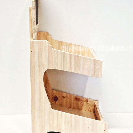 Natural Pine Two-Tiered Countertop Display for Baked Goods - Custom Wood Designs