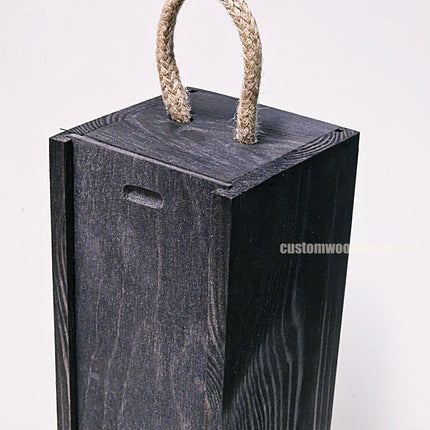 Sliding Lid Bottle Box - Single Black x25 Bottle box Custom Wood Designs __label: Multibuy Bottle Box Bottle Boxes Single bottle box CustomWoodDesignsIrelandCorporategiftboxesBottleBoxesGiftingboxesforbottleslaserengravedbottleboxespersonalisedbottleboxesCorporateboxesrust_10_81265a35-3fb8-40e2-9e7b-0cf71a1df583