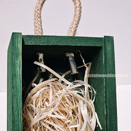 Sliding Lid Bottle Box - Single Green x25 Custom Wood Designs __label: Multibuy Bottle Box Bottle Boxes gift box Gift Boxes Single bottle box wooden Box CustomWoodDesignsIrelandCorporategiftboxesBottleBoxesGiftingboxesforbottleslaserengravedbottleboxespersonalisedbottleboxesCorporateboxesrust_5_76b55e10-cf8f-4239-99db-d74fb8922fbf