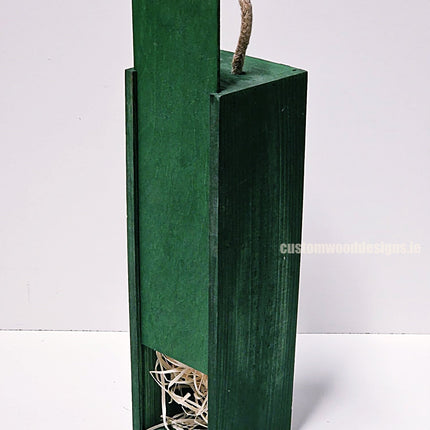 Sliding Lid Bottle Box - Single Green x25 Custom Wood Designs __label: Multibuy Bottle Box Bottle Boxes gift box Gift Boxes Single bottle box wooden Box CustomWoodDesignsIrelandCorporategiftboxesBottleBoxesGiftingboxesforbottleslaserengravedbottleboxespersonalisedbottleboxesCorporateboxesrust_ceec7852-8d98-4721-8863-2cec38dd0f71