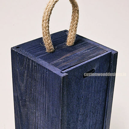 Sliding Lid Bottle Box - Single Blue x25 Bottle box Custom Wood Designs __label: Multibuy Bottle Boxes corporate gift gift box Gift Boxes irisg gift wooden Box CustomWoodDesignsIrelandCorporategiftboxesBottleBoxesGiftingboxesforbottleslaserengravedbottleboxespersonalisedbottleboxesCorporateboxesrusti_8_51450f3b-9675-4033-932e-9939882fd87f