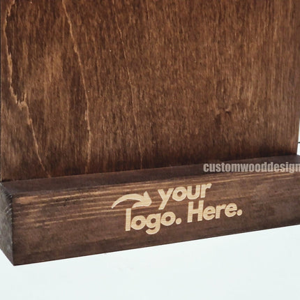 Clipboard Block Set - A4 Rich Brown x10 Custom Wood Designs CustomWoodDesignsIrelandDoublesidedA4sizePointofsaleInformationholderA4clipboardandblocksetInformationDisplayretailhospitalitycorporateCWD_1