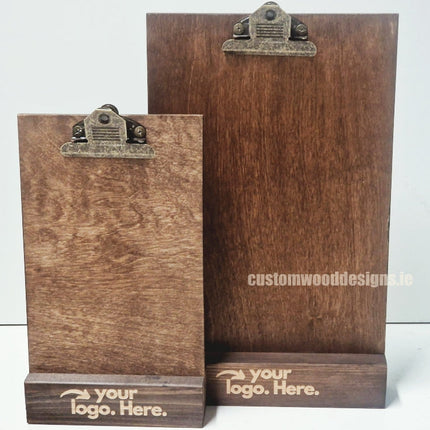 Clipboard Block Set - A5 Rich Brown x10 Custom Wood Designs CustomWoodDesignsIrelandDoublesidedA4sizePointofsaleInformationholderA4clipboardandblocksetInformationDisplayretailhospitalitycorporateCWD_10_1f6c6e52-edcf-4e64-be1e-17833849f248