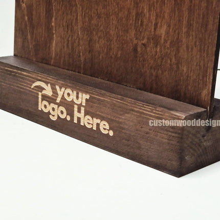 Clipboard Block Set - A4 Rich Brown x10 Custom Wood Designs CustomWoodDesignsIrelandDoublesidedA4sizePointofsaleInformationholderA4clipboardandblocksetInformationDisplayretailhospitalitycorporateCWD_11_60603078-bb94-443d-a2a5-db9a90f890a8