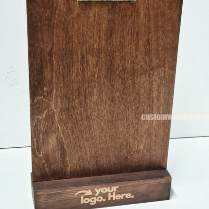 Clipboard Block Set - A4 Rich Brown x10 Custom Wood Designs CustomWoodDesignsIrelandDoublesidedA4sizePointofsaleInformationholderA4clipboardandblocksetInformationDisplayretailhospitalitycorporateCWD_12_0e24b228-723e-4e3b-849b-653d22590379