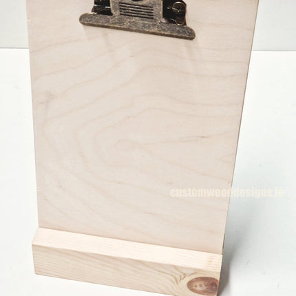 Clipboard Block Set - A5 Natural x10 Custom Wood Designs CustomWoodDesignsIrelandDoublesidedA4sizePointofsaleInformationholderA4clipboardandblocksetInformationDisplayretailhospitalitycorporateCWD_15