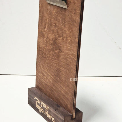 Clipboard Block Set - A5 Rich Brown x10 Custom Wood Designs CustomWoodDesignsIrelandDoublesidedA4sizePointofsaleInformationholderA4clipboardandblocksetInformationDisplayretailhospitalitycorporateCWD_1_90b0b253-29aa-48fa-a95a-3c332b6fff57