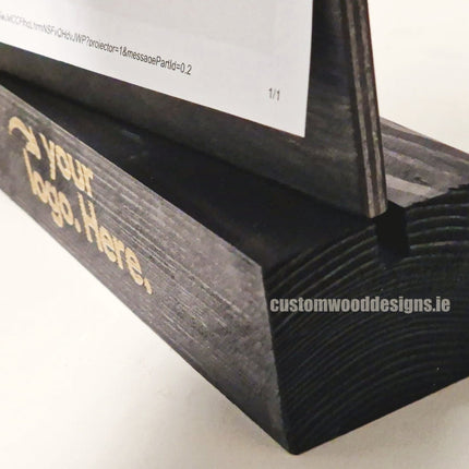 Double Sided Info Display - A4 Black x10 Custom Wood Designs CustomWoodDesignsIrelandDoublesidedA4sizePointofsaleInformationholderA4clipboardandblocksetInformationDisplayretailhospitalitycorporateCWD_21