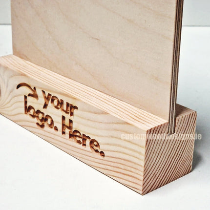 Clipboard Block Set - A5 Natural x10 Custom Wood Designs CustomWoodDesignsIrelandDoublesidedA4sizePointofsaleInformationholderA4clipboardandblocksetInformationDisplayretailhospitalitycorporateCWD_3