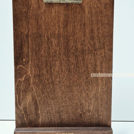 Clipboard Block Set - A4 Rich Brown x10 Custom Wood Designs CustomWoodDesignsIrelandDoublesidedA4sizePointofsaleInformationholderA4clipboardandblocksetInformationDisplayretailhospitalitycorporateCWD_3_63a1a25f-0f2b-40f5-97a3-7732e0a21865