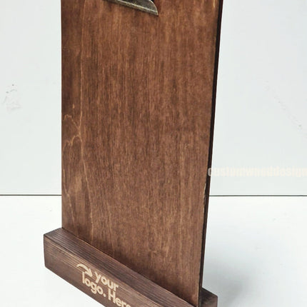 Clipboard Block Set - A4 Rich Brown x10 Custom Wood Designs CustomWoodDesignsIrelandDoublesidedA4sizePointofsaleInformationholderA4clipboardandblocksetInformationDisplayretailhospitalitycorporateCWD_8