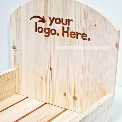 Natural Pine Crate-Style countertop Display - Custom Wood Designs