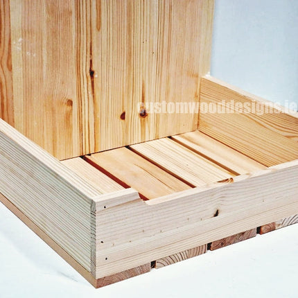 Natural Pine Crate-Style countertop Display - Custom Wood Designs