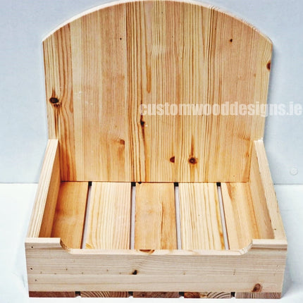 Natural Pine Crate-Style countertop Display - Custom Wood Designs
