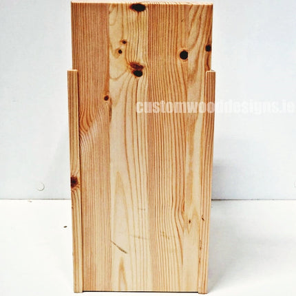 Natural Pine Two-Tier Compact Countertop Display - Custom Wood Designs