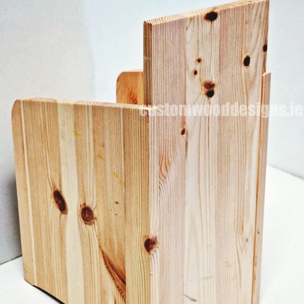 Natural Pine Two-Tier Compact Countertop Display - Custom Wood Designs