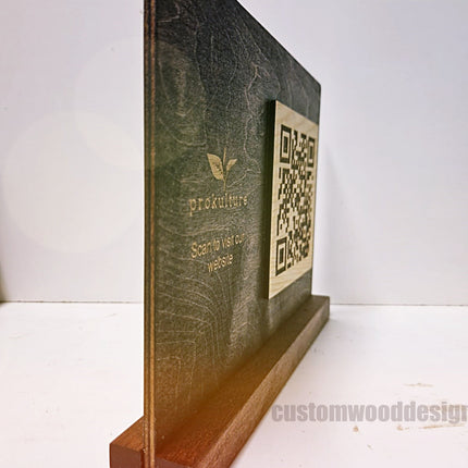 QR Display Stands A5 Brown Birch 10-1000 Custom Wood Designs CustomWoodDesignsIrelandWoodenQRCodesHospitalityQRCodesinnovativeQRCodesIrelandQRMenu_1_8d822520-6f8b-4dc1-8891-42c8f6103c2f