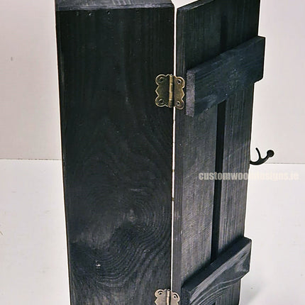 Rustic Bottle Box - Black Single x 25 Bottle box Custom Wood Designs __label: Multibuy Bottle Box CustomWoodDesignsIrelandc3e1ef84-82fb-48fb-9cad-20af082cfa0e_f74b78d7-9ffb-4f30-884f-6b05273bb605