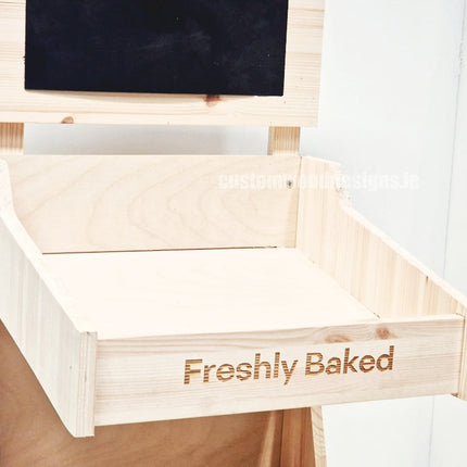 Natural Pine Two-Tiered Countertop Display for Baked Goods - Custom Wood Designs