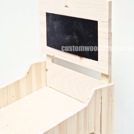 Natural Pine Two-Tiered Countertop Display for Baked Goods - Custom Wood Designs