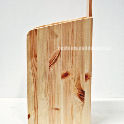 Natural Pine Three-Shelf Compact Countertop Display - Custom Wood Designs
