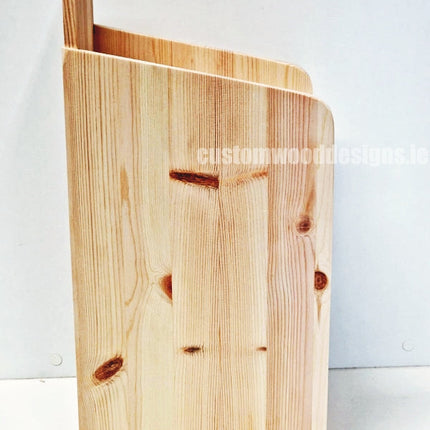 Natural Pine Three-Shelf Compact Countertop Display - Custom Wood Designs