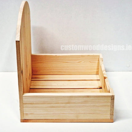 Natural Pine Crate-Style countertop Display - Custom Wood Designs