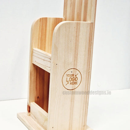 Natural Pine Mini Two-Tier Countertop Display - Custom Wood Designs