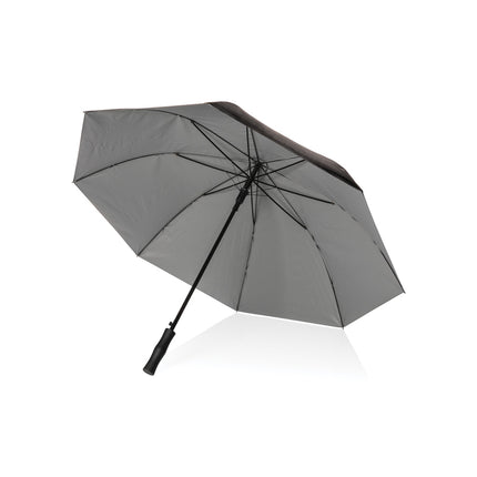 27" Impact AWARE™ RPET 190T dual colour auto open umbrella - Custom Wood Designs