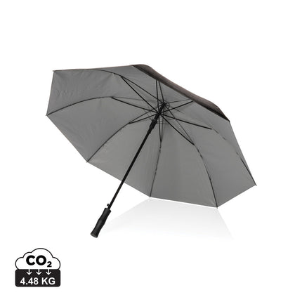 27" Impact AWARE™ RPET 190T dual colour auto open umbrella - Custom Wood Designs