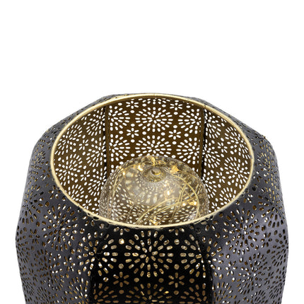 Securit® MARRAKESH Table Lamp - Black/Gold (Pack of 6) - Custom Wood Designs