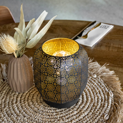 Securit® MARRAKESH Table Lamp - Black/Gold (Pack of 6) - Custom Wood Designs